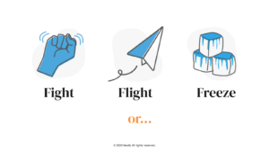 Fight Flight Freeze or Get Creative workshop slide