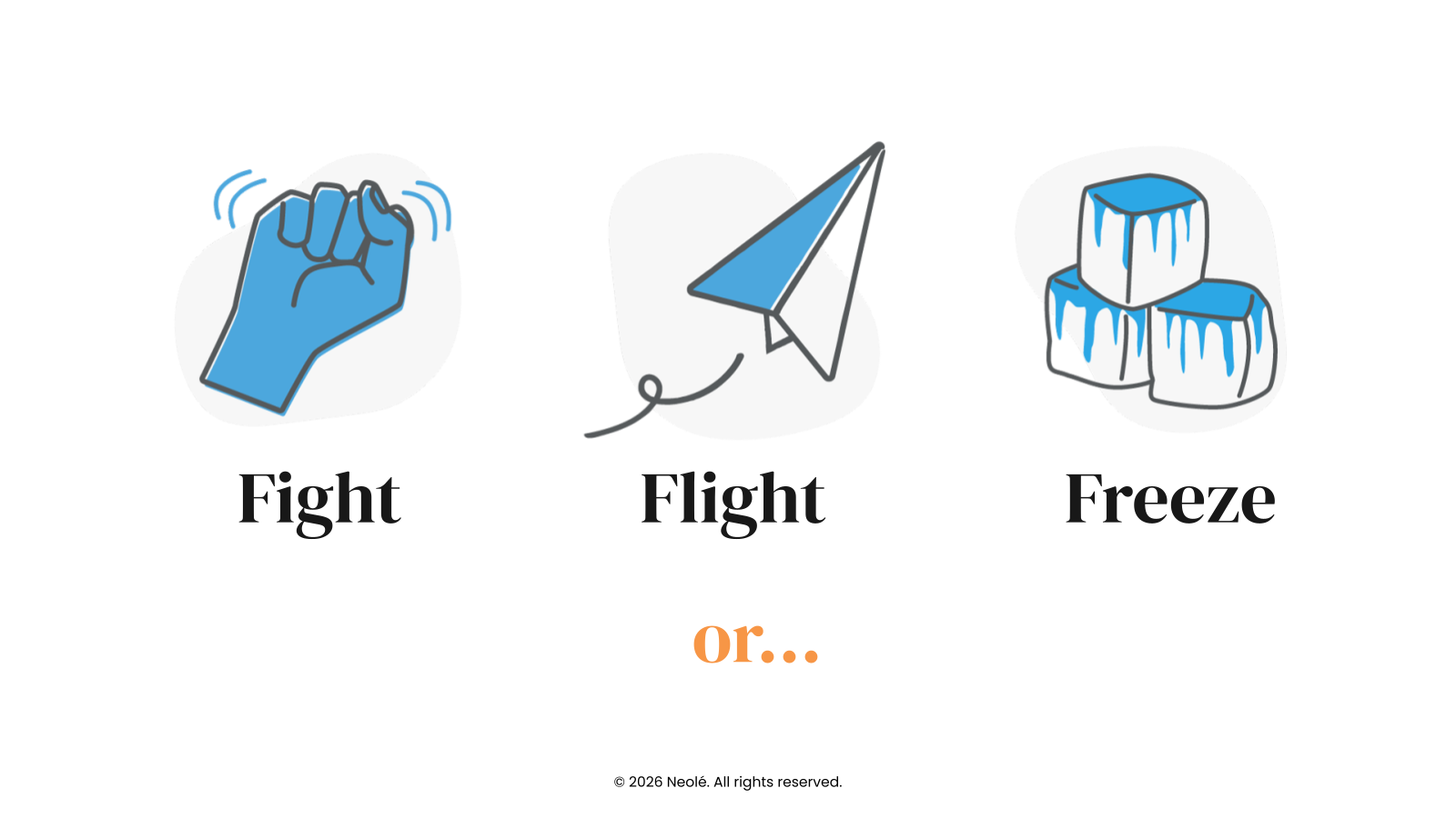Fight, flight, or freeze — the three nervous system stress responses