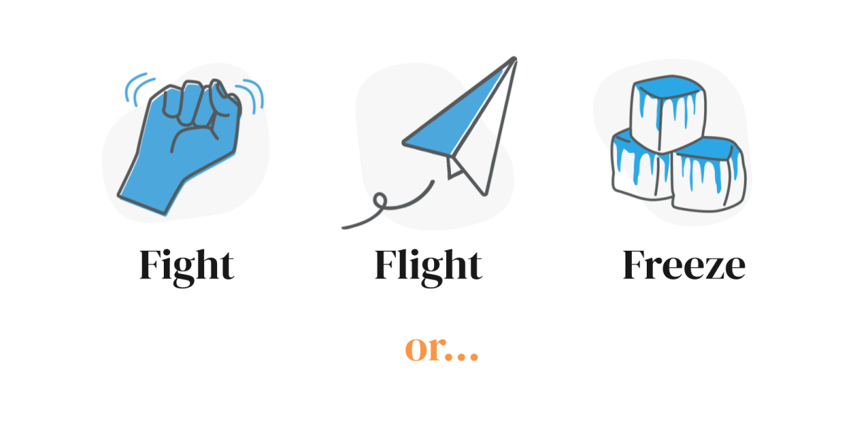 Fight Flight Freeze or Get Creative workshop slide